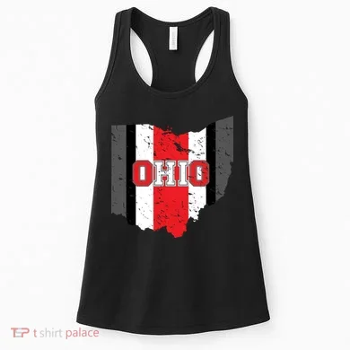 Ohio State Pride Striped Women's Tank Top