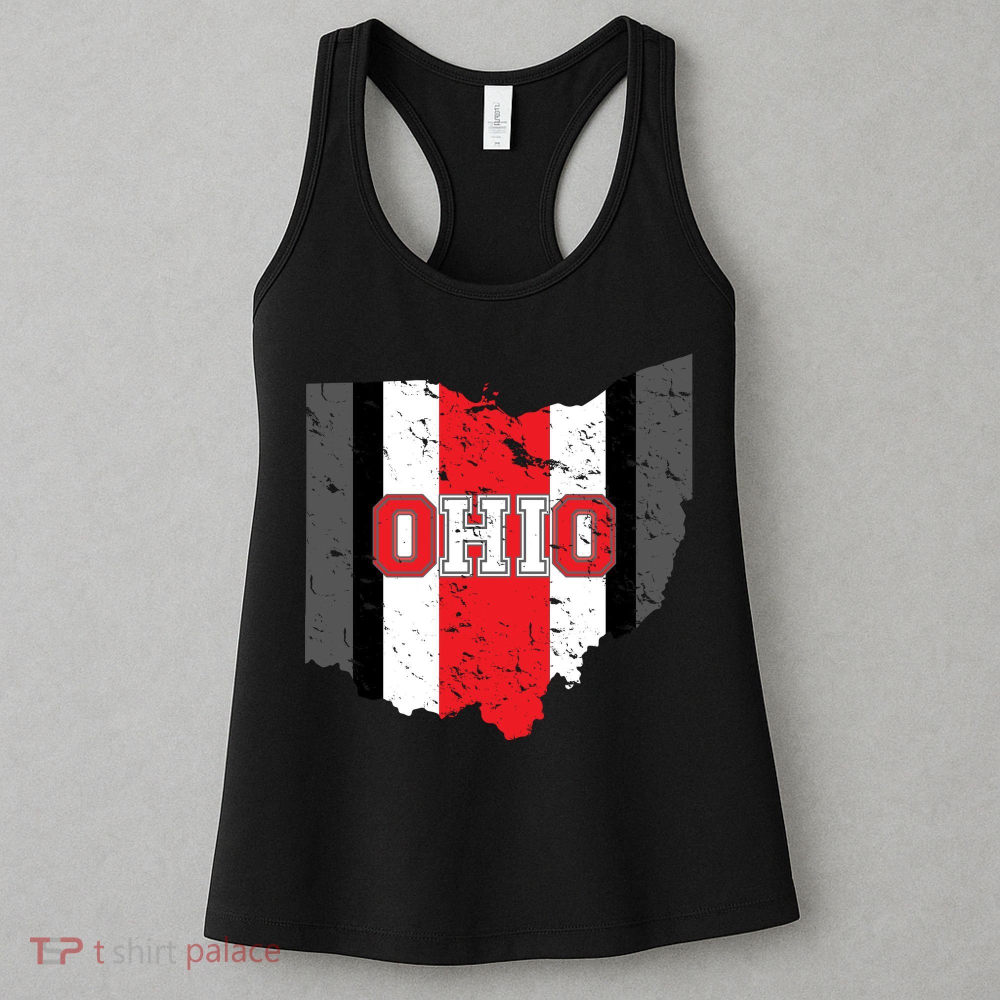 Ohio State Pride Striped Women's Tank Top