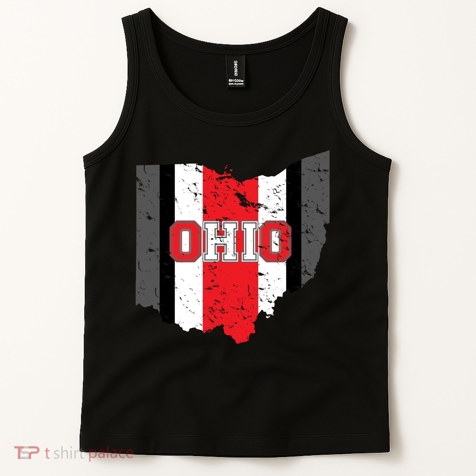 Ohio State Pride Striped Tank Top