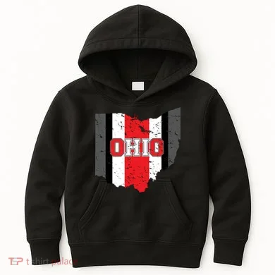 Ohio State Pride Striped Kids Hoodie