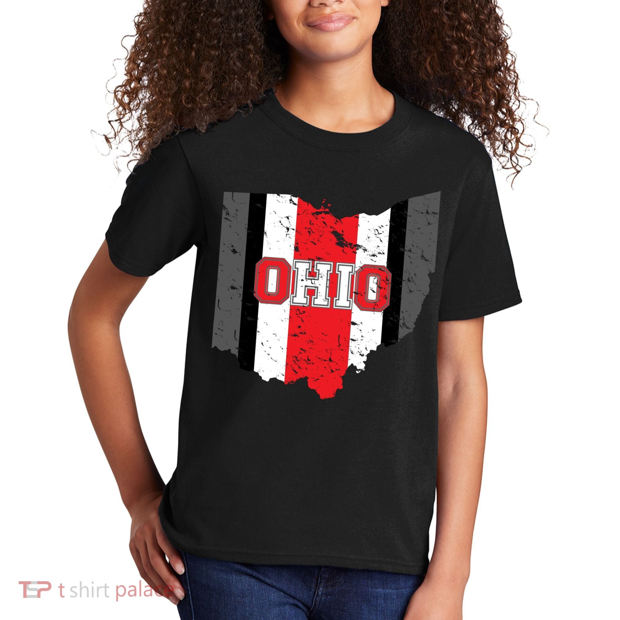 Ohio State Pride Striped Kids T-Shirt