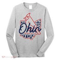 Ohio The Heart Of It All State Bird Cardinal Long Sleeve Shirt thumb 0