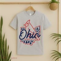 Ohio The Heart Of It All State Bird Cardinal T-Shirt thumb 2