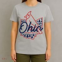 Ohio The Heart Of It All State Bird Cardinal T-Shirt thumb 4