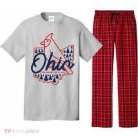 Ohio The Heart Of It All State Bird Cardinal Pajama Set thumb 0