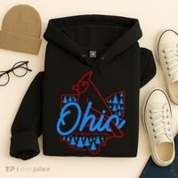 Ohio The Heart Of It All State Bird Cardinal Hoodie thumb 4