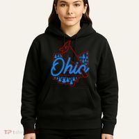 Ohio The Heart Of It All State Bird Cardinal Hoodie thumb 5