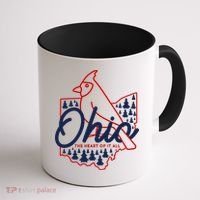 Ohio The Heart Of It All State Bird Cardinal Coffee Mug thumb 1