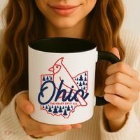 Ohio The Heart Of It All State Bird Cardinal Coffee Mug thumb 3