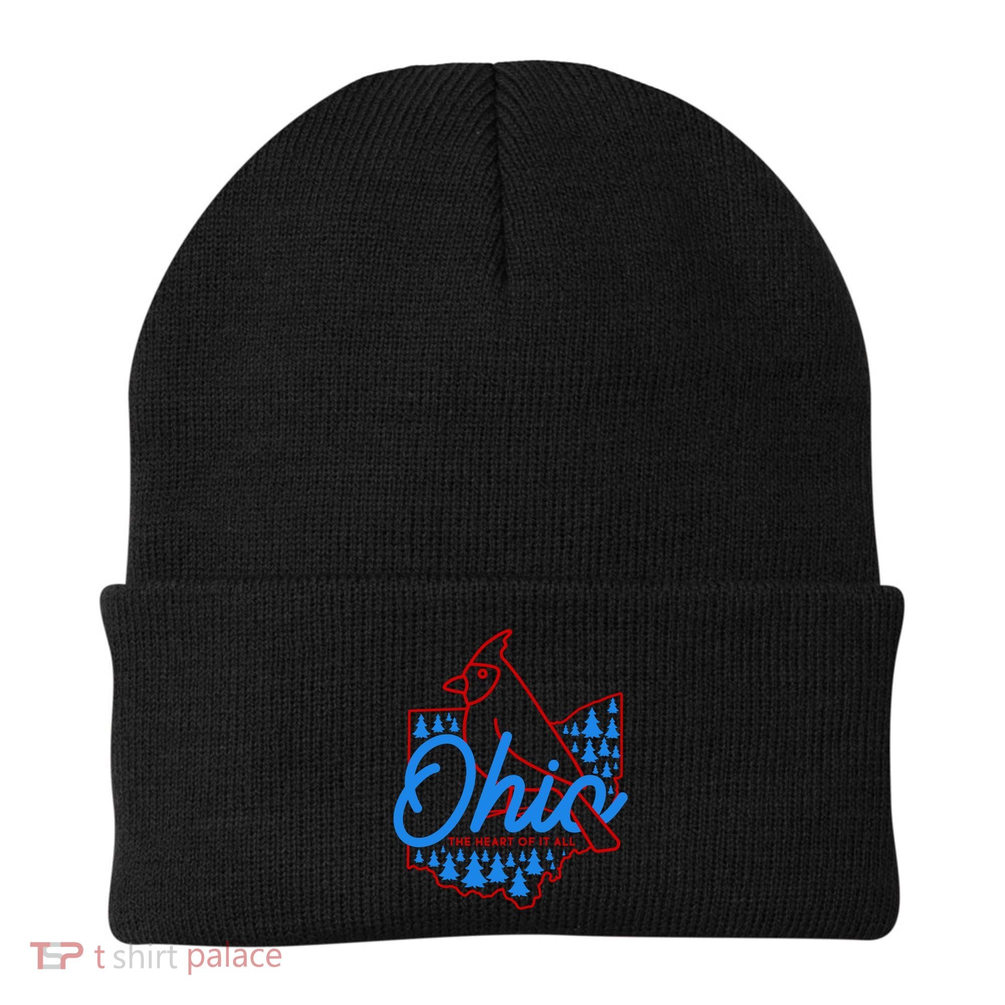 Ohio The Heart Of It All State Bird Cardinal Beanie
