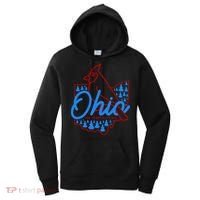 Ohio The Heart Of It All State Bird Cardinal Women's Hoodie thumb 0
