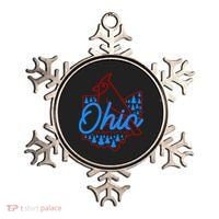 Ohio The Heart Of It All State Bird Cardinal Ornament thumb 0