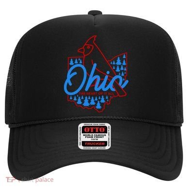Ohio The Heart Of It All State Bird Cardinal Hat