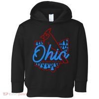 Ohio The Heart Of It All State Bird Cardinal Toddler Hoodie thumb 0