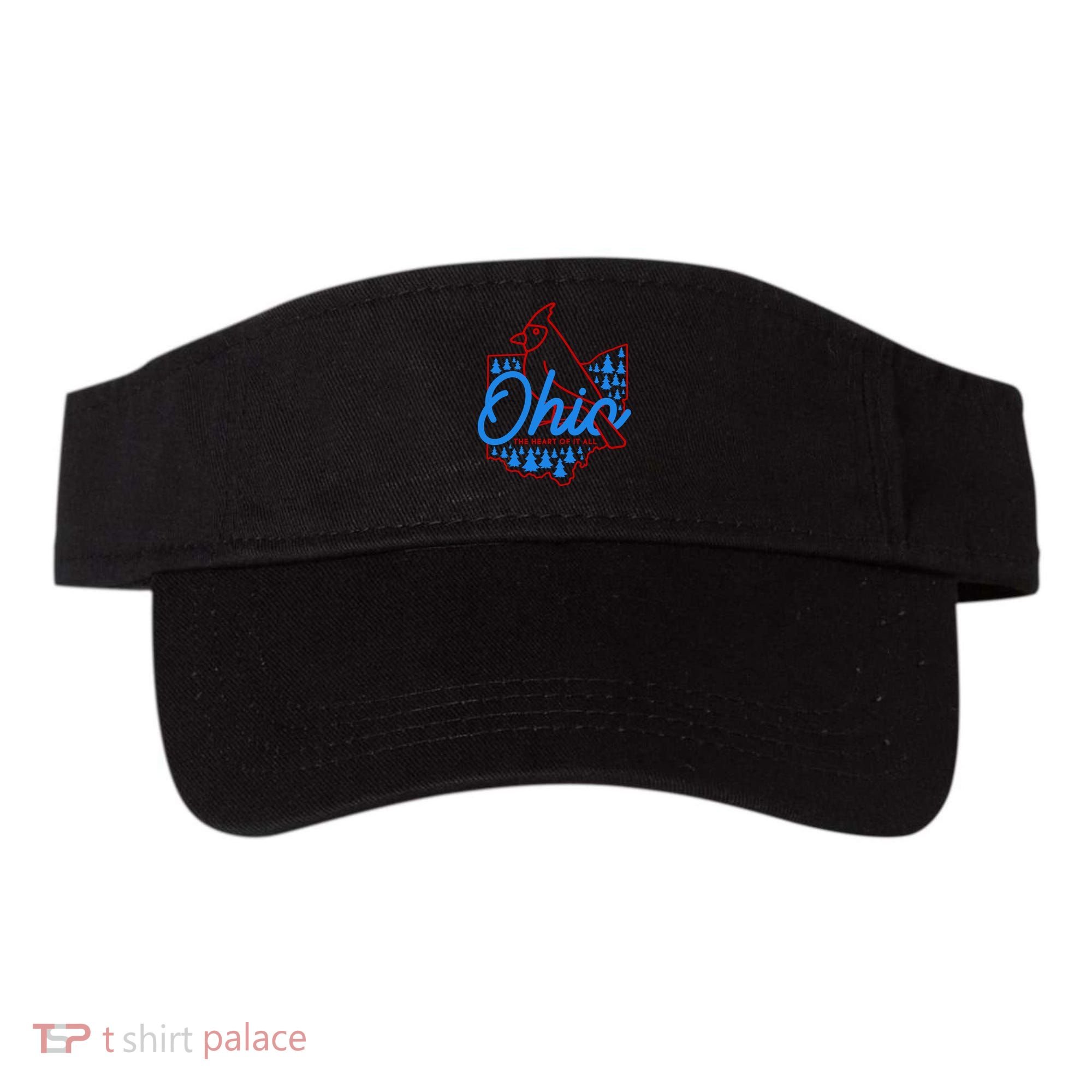 Ohio The Heart Of It All State Bird Cardinal Visor