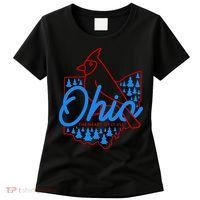 Ohio The Heart Of It All State Bird Cardinal Women's T-Shirt thumb 0