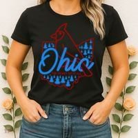 Ohio The Heart Of It All State Bird Cardinal Women's T-Shirt thumb 2