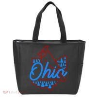 Ohio The Heart Of It All State Bird Cardinal Tote Bag thumb 0
