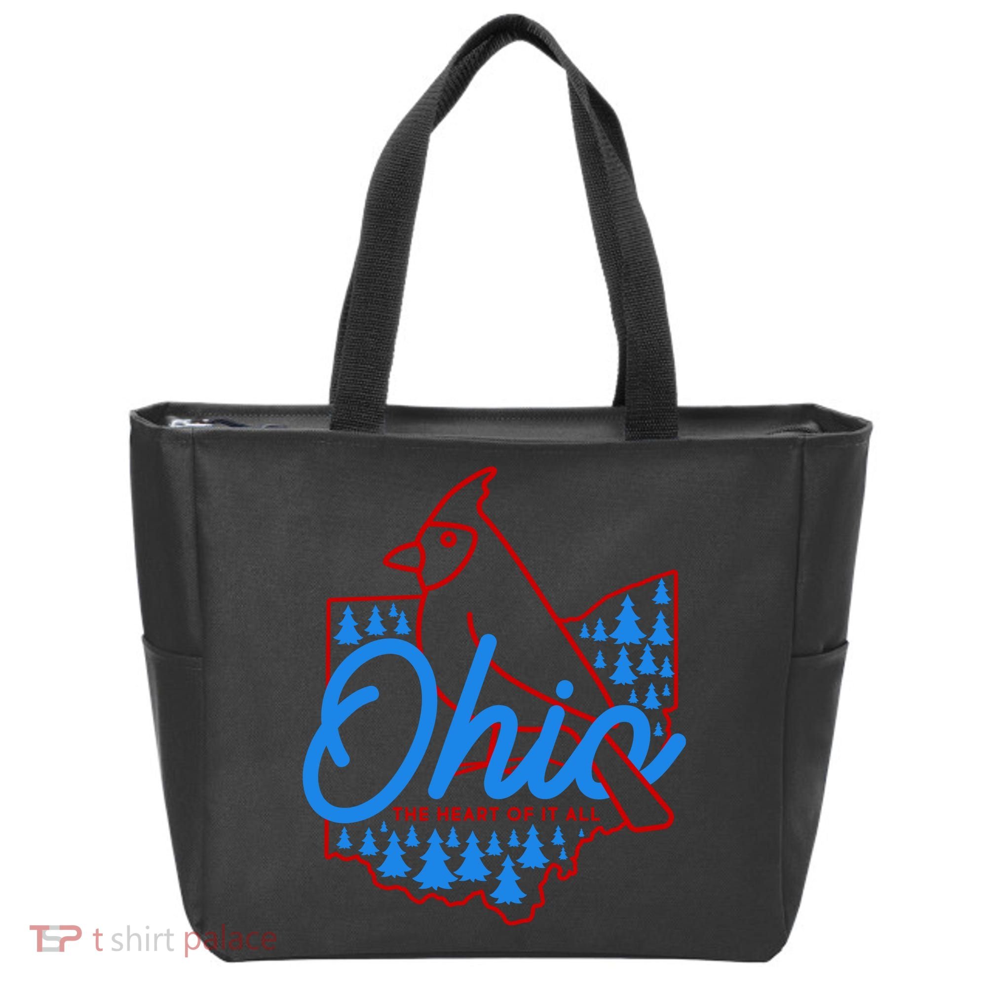 Ohio The Heart Of It All State Bird Cardinal Tote Bag