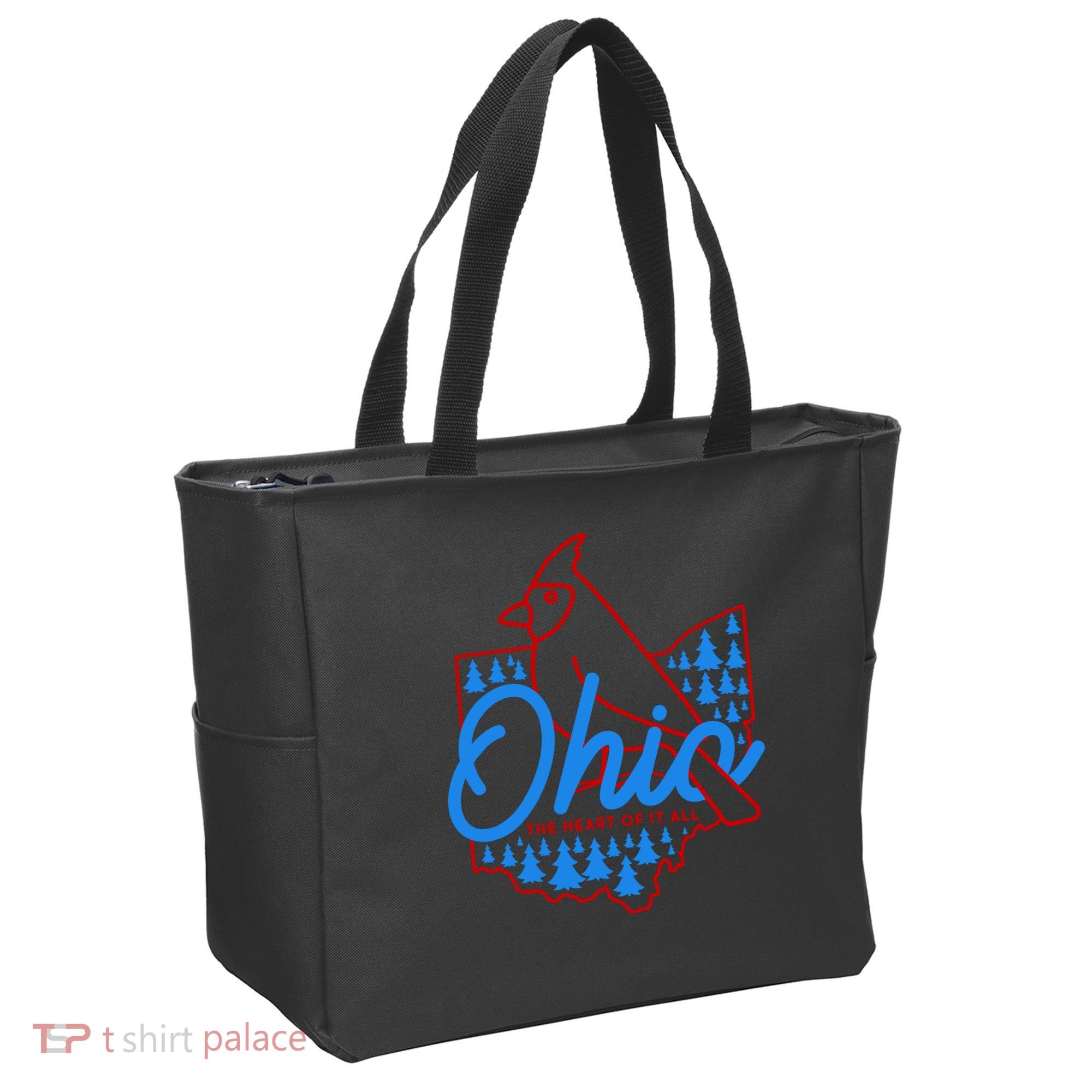 Ohio The Heart Of It All State Bird Cardinal Tote Bag