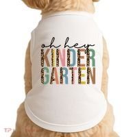 Oh Hey Kindergarten Back To School Doggie Tank thumb 0