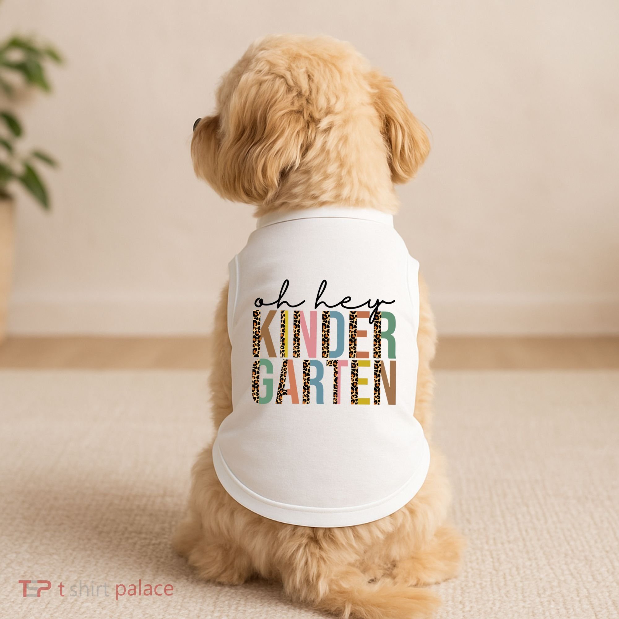 Oh Hey Kindergarten Back To School Doggie Tank
