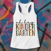 Oh Hey Kindergarten Back To School Women's Tank Top thumb 3