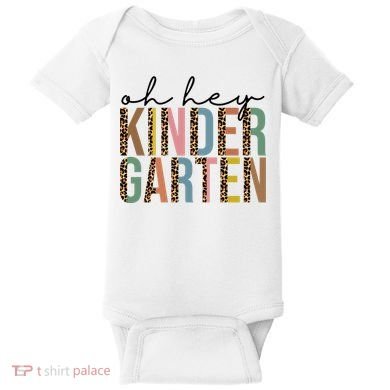 Oh Hey Kindergarten Back To School Baby Bodysuit