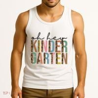 Oh Hey Kindergarten Back To School Tank Top thumb 3