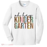 Oh Hey Kindergarten Back To School Kids Long Sleeve Shirt thumb 0