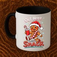 Out Here Looking Like A Snack Christmas Funny Boujee Xmas Coffee Mug thumb 2