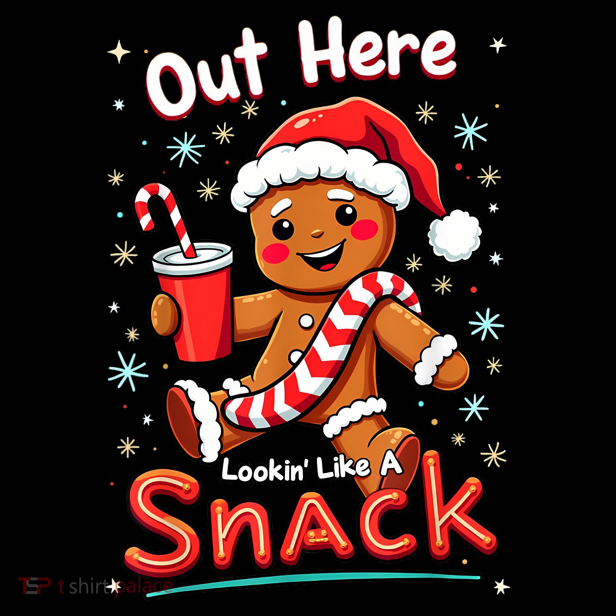 Out Here Looking Like A Snack Christmas Funny Boujee Xmas Women's Hoodie