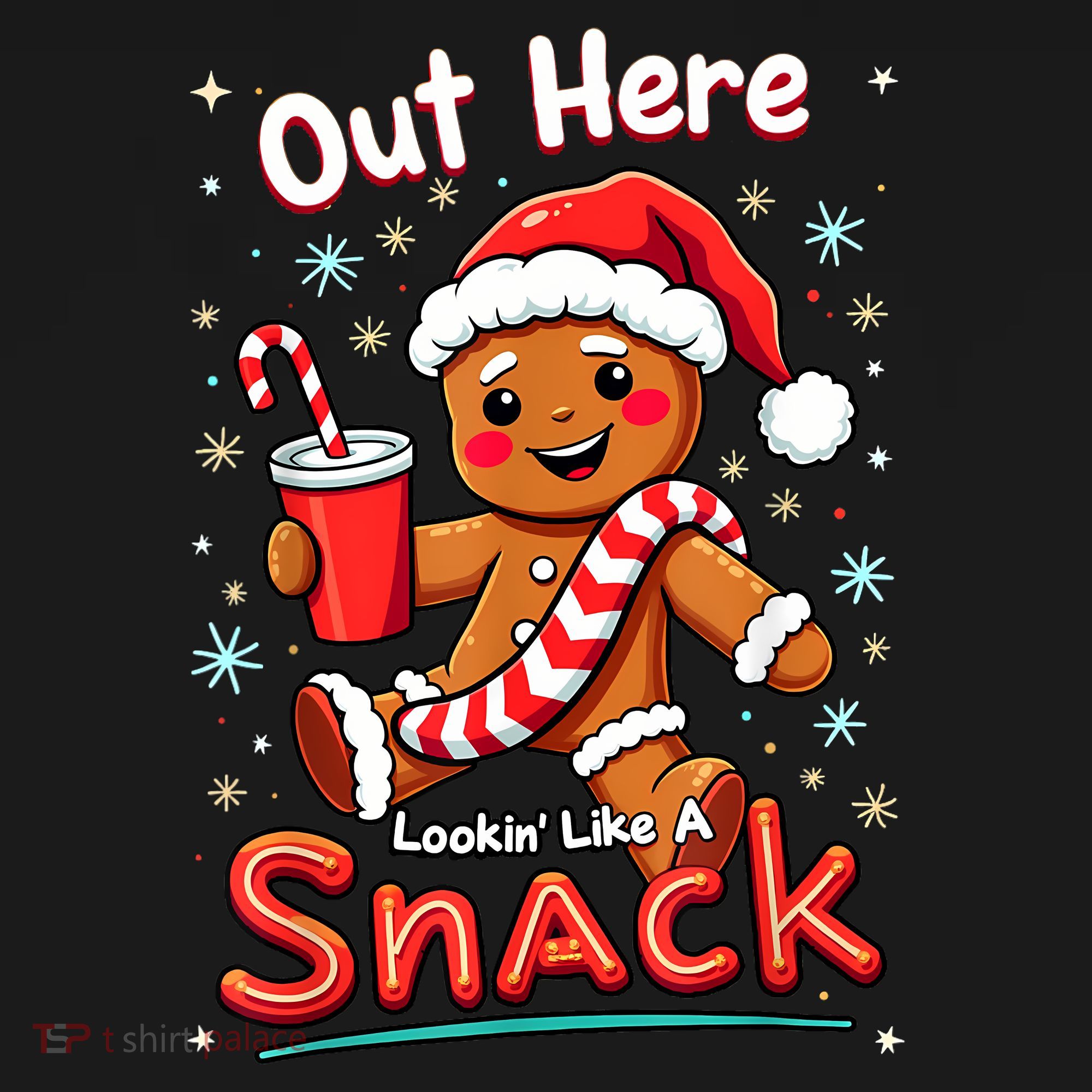 Out Here Looking Like A Snack Christmas Funny Boujee Xmas Toddler Hoodie