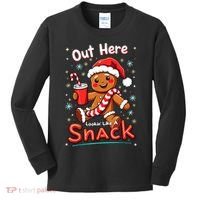 Out Here Looking Like A Snack Christmas Funny Boujee Xmas Kids Long Sleeve Shirt thumb 0