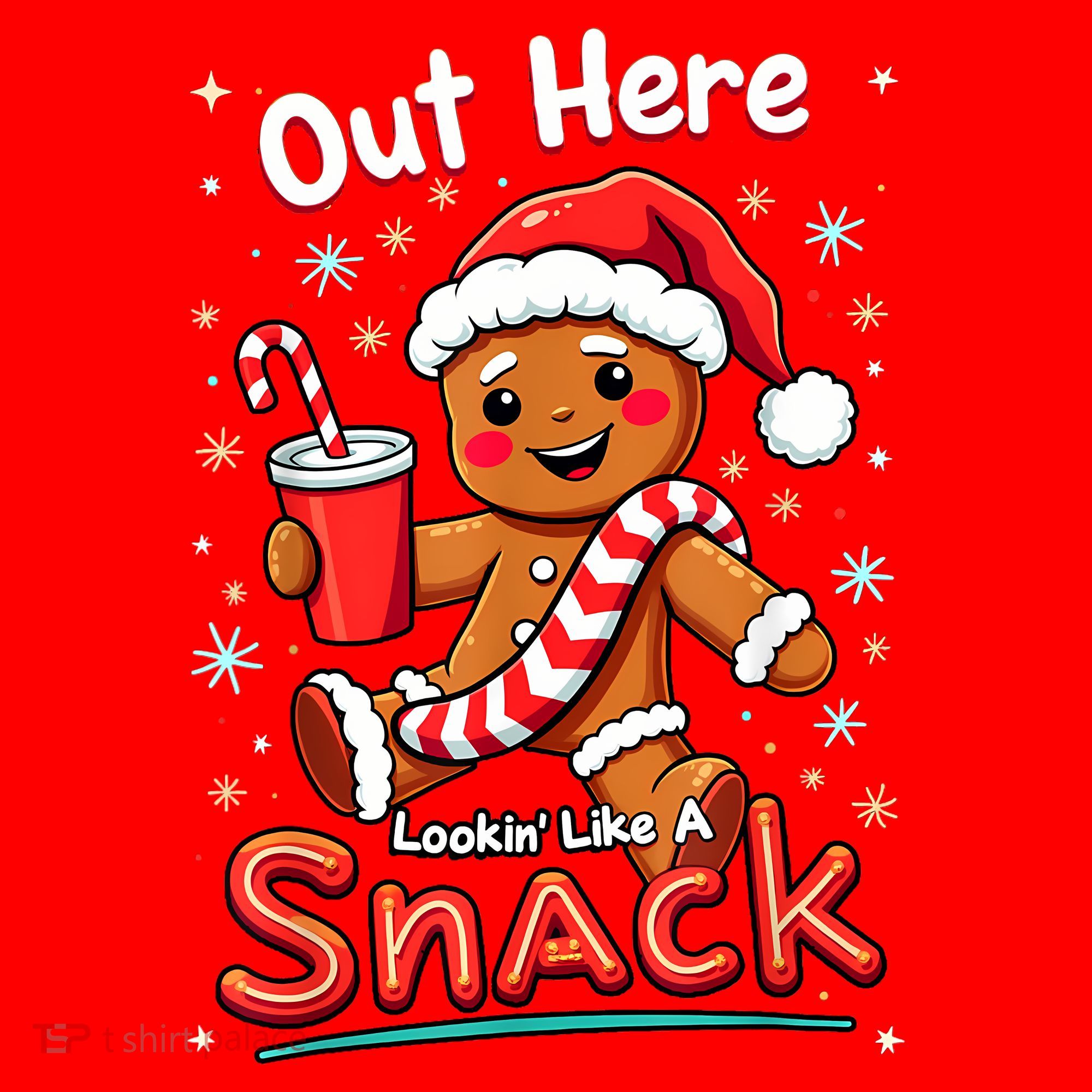 Out Here Looking Like A Snack Christmas Funny Boujee Xmas Santa Hat