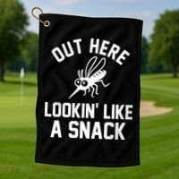 Out Here Lookin Like A Snack Golf Towel thumb 1