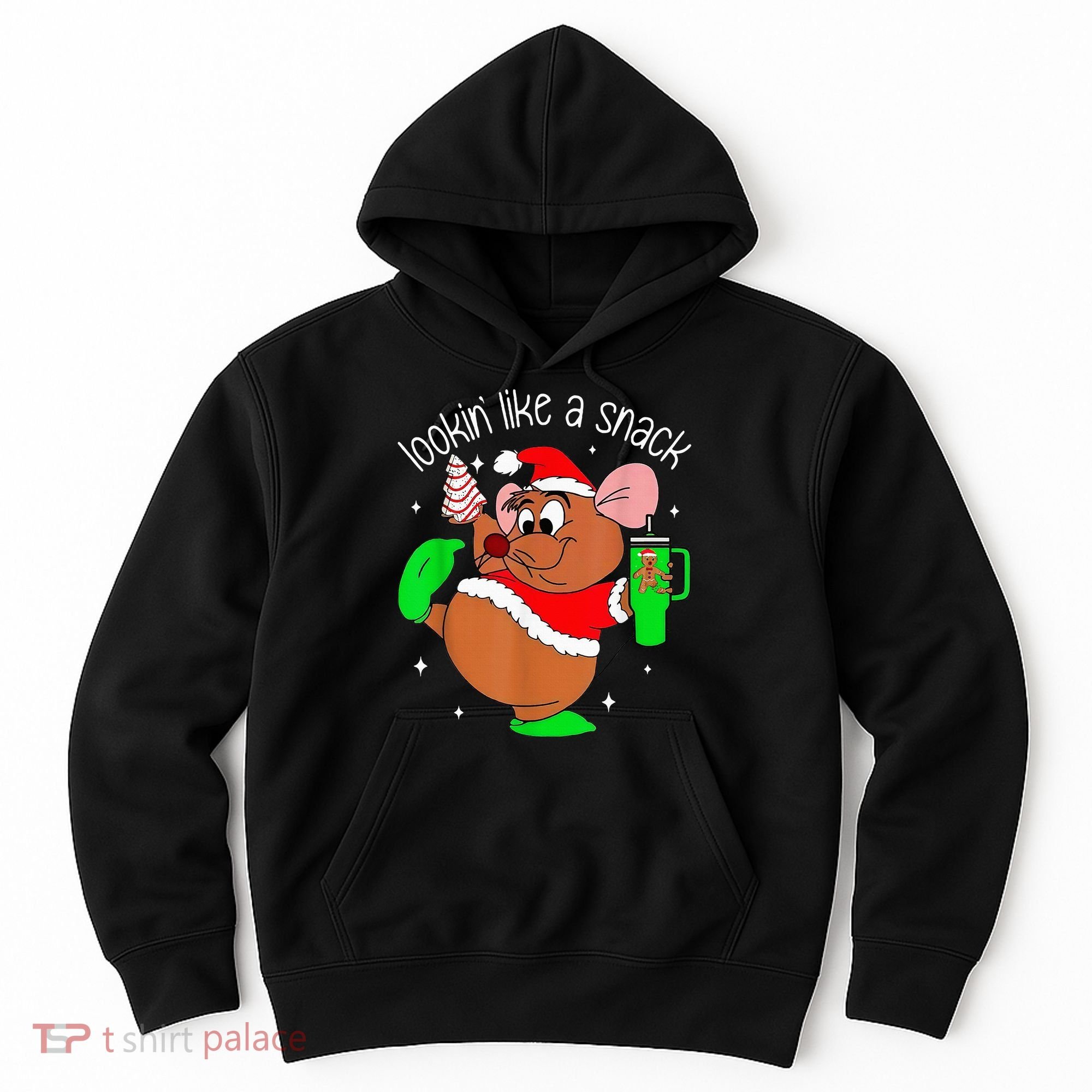 Out Here Looking Like A Snack Funny Mouse Christmas Hoodie