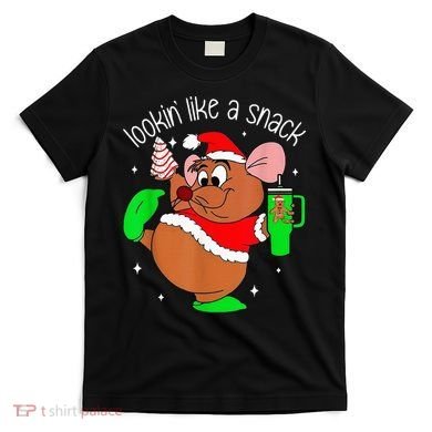 Out Here Looking Like A Snack Funny Mouse Christmas T-Shirt