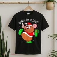 Out Here Looking Like A Snack Funny Mouse Christmas T-Shirt thumb 2