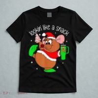 Out Here Looking Like A Snack Funny Mouse Christmas T-Shirt thumb 5