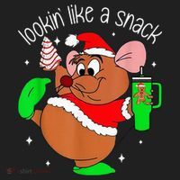 Out Here Looking Like A Snack Funny Mouse Christmas Beanie thumb 2