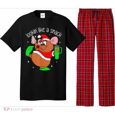 Out Here Looking Like A Snack Funny Mouse Christmas Pajama Set
