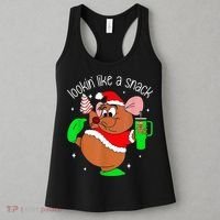 Out Here Looking Like A Snack Funny Mouse Christmas Women's Tank Top thumb 3