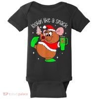 Out Here Looking Like A Snack Funny Mouse Christmas Baby Bodysuit thumb 0