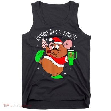 Out Here Looking Like A Snack Funny Mouse Christmas Tank Top
