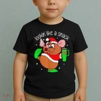 Out Here Looking Like A Snack Funny Mouse Christmas Toddler T-Shirt thumb 2