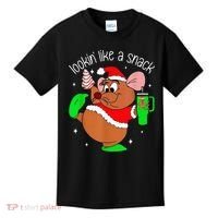 Out Here Looking Like A Snack Funny Mouse Christmas Kids T-Shirt thumb 0