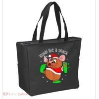 Out Here Looking Like A Snack Funny Mouse Christmas Tote Bag thumb 2