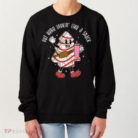 Out Here Lookin Like A Snack Christmas Funny Women's Sweatshirt thumb 0