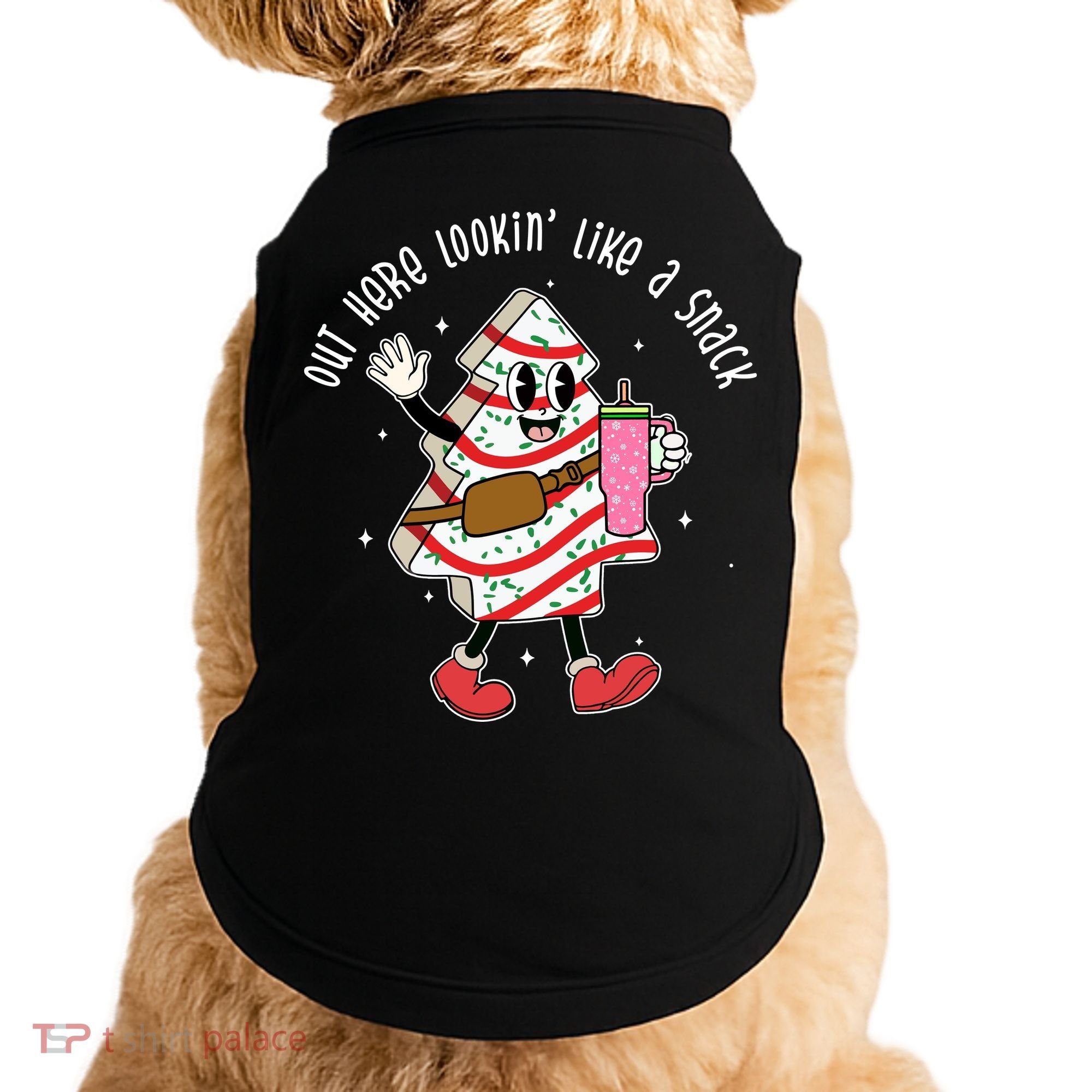 Out Here Lookin Like A Snack Christmas Funny Doggie Tank